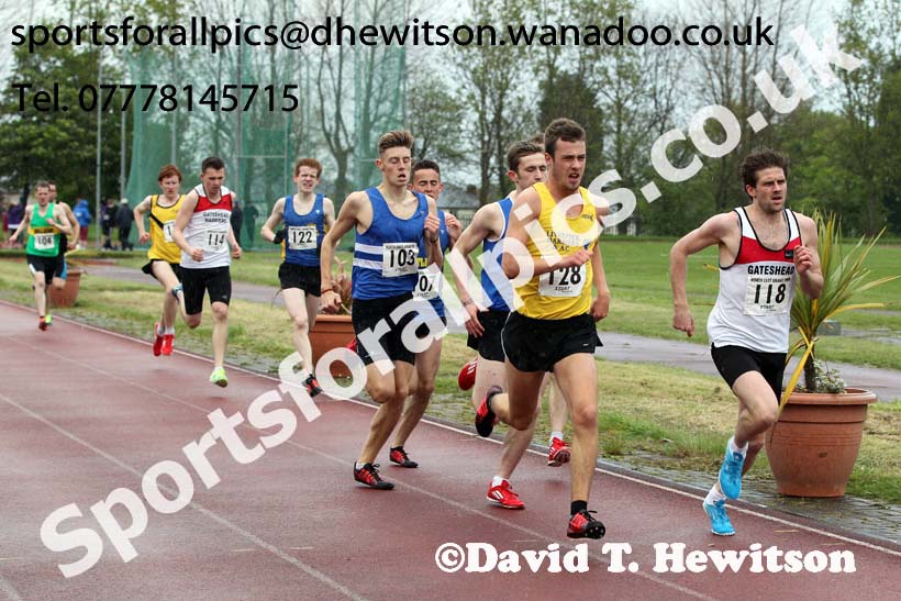 Jimmy Hedley 800 metres, North Eastern Grand Prix, Monkton Stadium, Jarrow. Photo: David T. Hewitson/Sports for All Pics